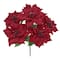 12" Poinsettia with Glitter Bush by Ashland®